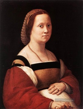  Meister Galerie - Porträt einer Frau La Donna Gravida Renaissance Meister Raphael